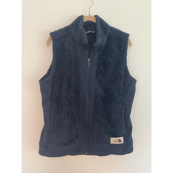 The North Face Jackets & Blazers - The North Face sherpa fleece vest navy blue women’s large